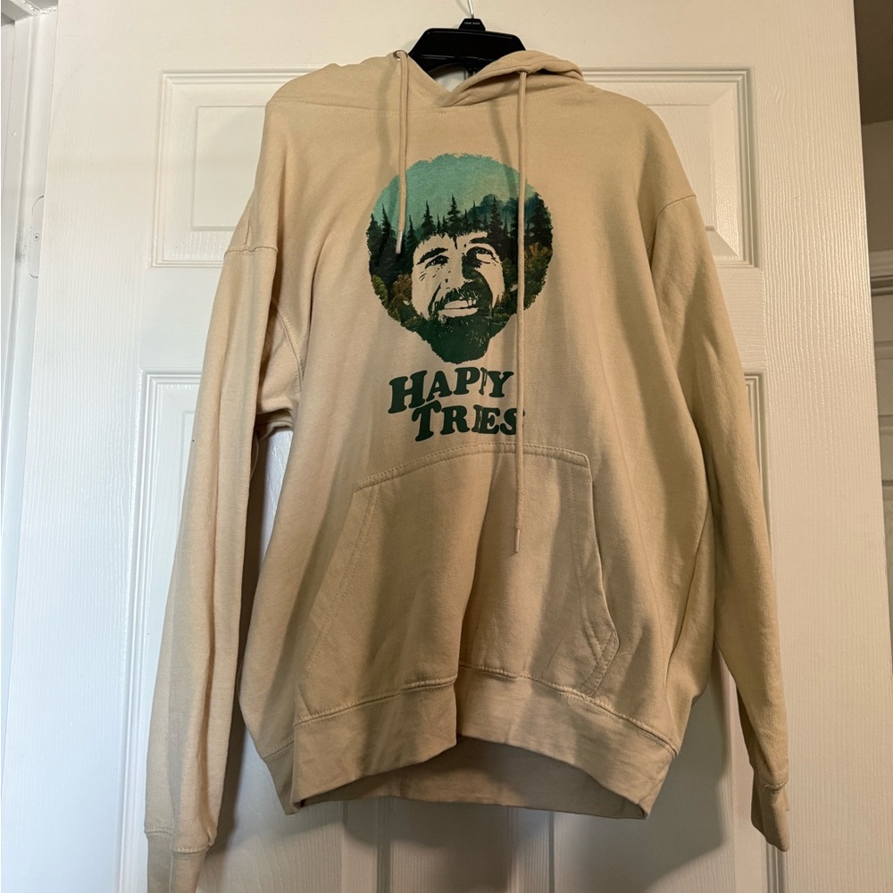 Happy Trees Tan Hoodie